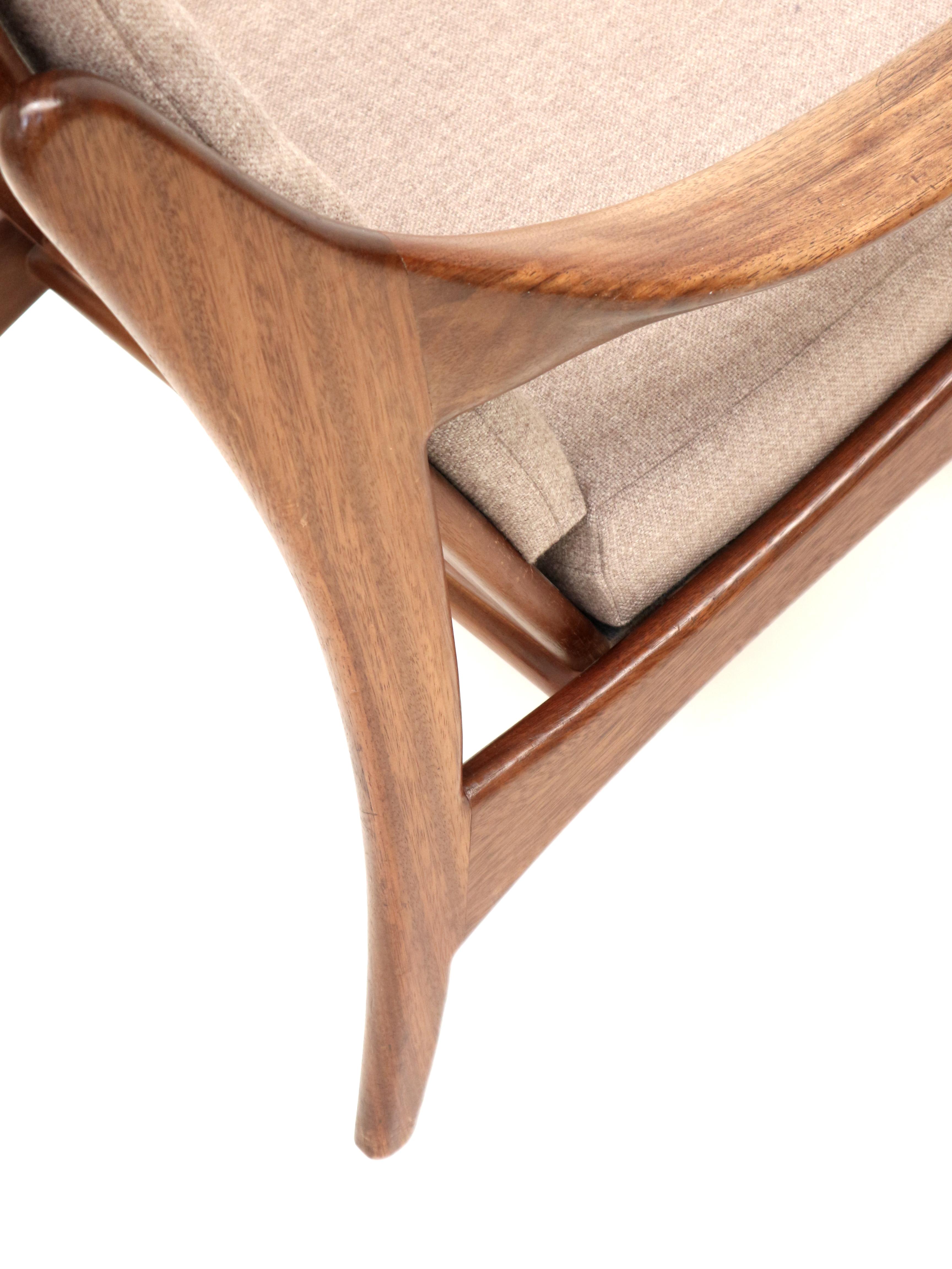 2x Sillón vintage de De Ster Geldermalsen fabricado en los años 60 Teca