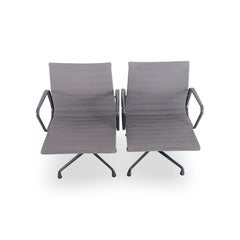 2x Vitra EA 107 Bürostuhl Vitra Charles Ray Eames hopsak grau