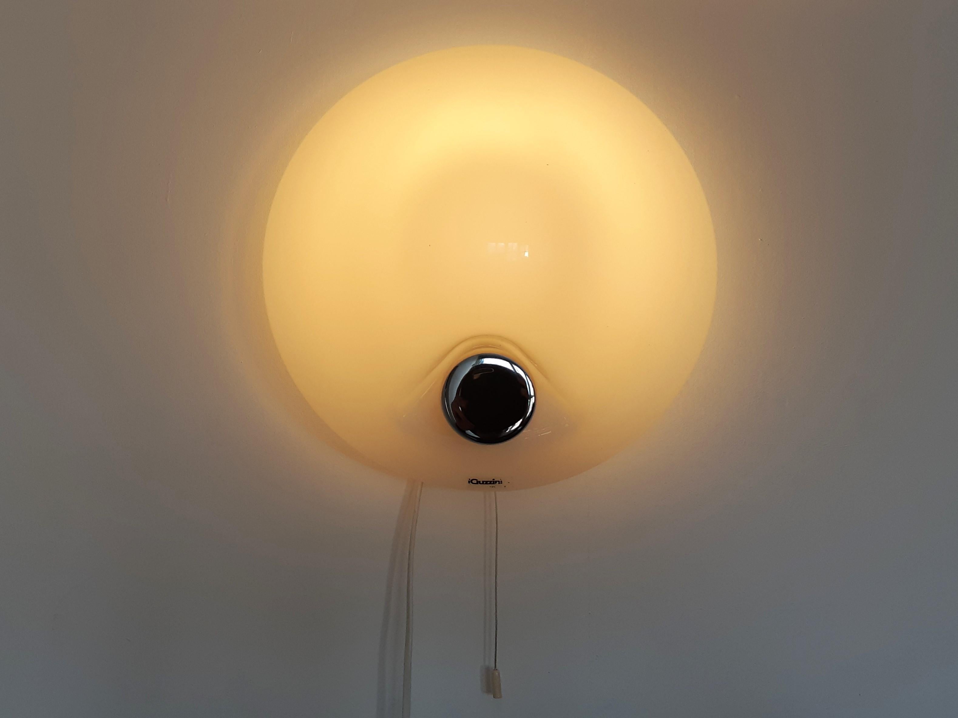 Elpis wall lamp lamp by Alberto Guarneri for iGuzzini, Italy 1976 In Good Condition For Sale In Steenwijk, NL