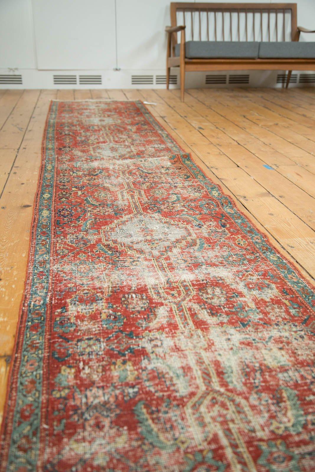 Early 20th Century Antique Heriz Rug Runner For Sale