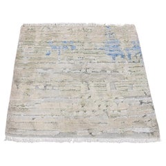 2
x2
 Bone White Sample Modern Silk with Wool Hand Knotted Square Rug