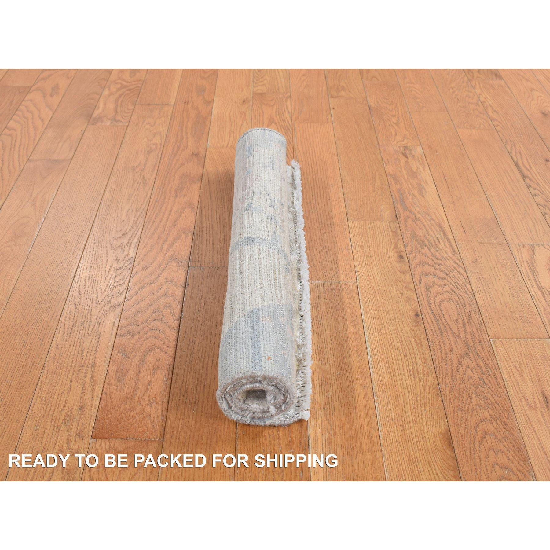 Indian 2'x2' Lace White, Sample Fragment, luxurious Plush, Pure Silk with Wool Rug For Sale