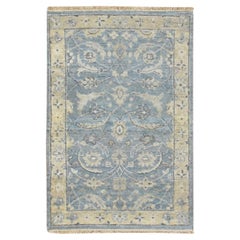 2
x2
10" Kristallblau Null Flor Sichel Blatt Design Hand geknüpft Wolle Matte Teppich