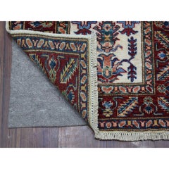 2'x2'10" Ivory Super Kazak Tribal & Floral Design Extra Soft Wool Hand Made Rug