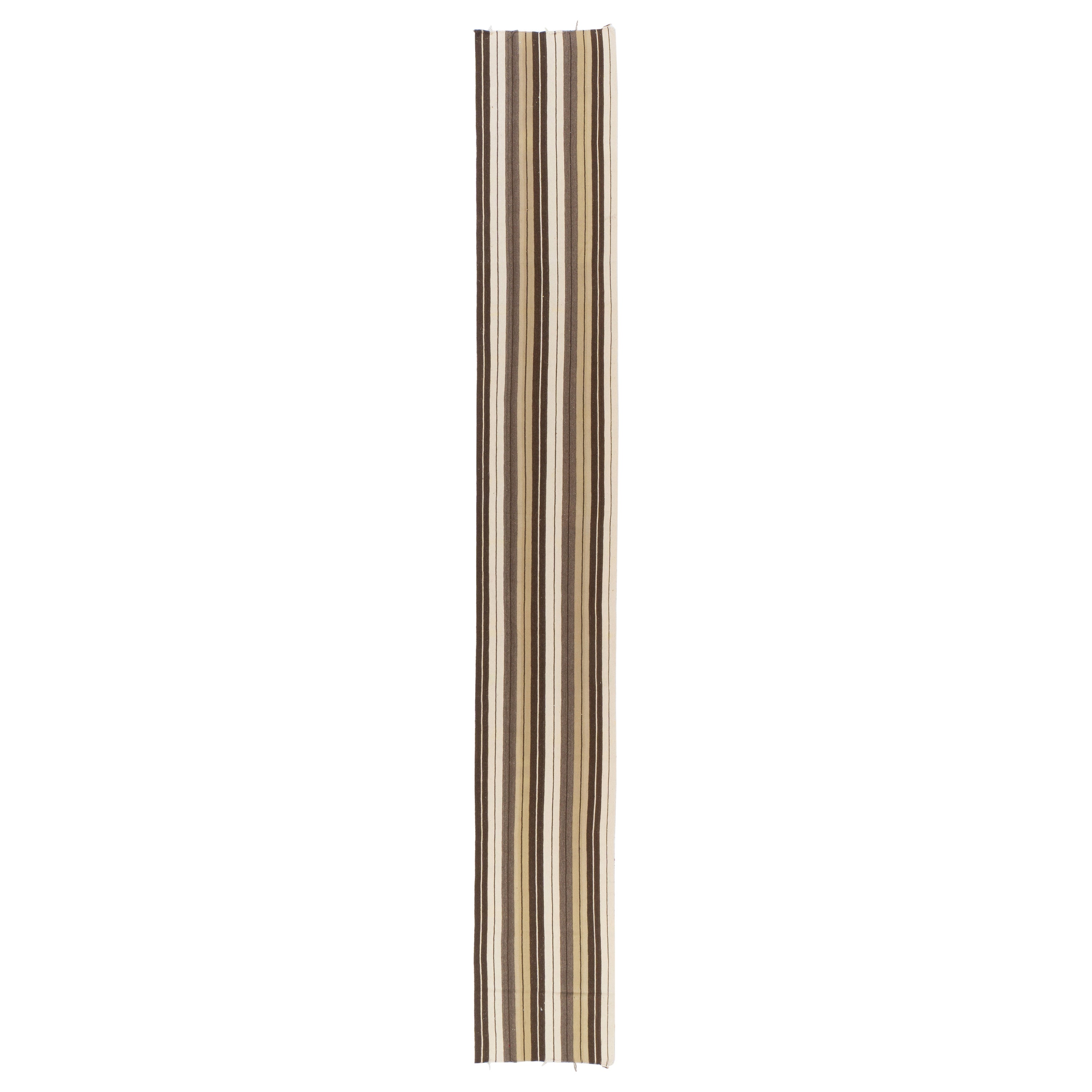 Tappeto a righe turco Rug & Kilim, stretto e lungo, 2x26 Ft (regolabile)