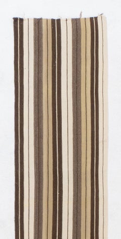 2x26 Ft (Adjustable) Striped Turkish Runner Kilim, Narrow and Long Hallway Rug
