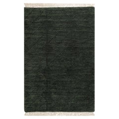 2
x2
9" Seetang Grün Streifen Design Hand gewebt reine Wolle Muster Matte Teppich