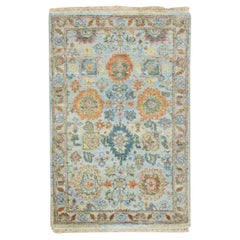 2
x3
 Arctic Blue Sultanabad Reimagined Hand Knotted Pure Wool Small Rug