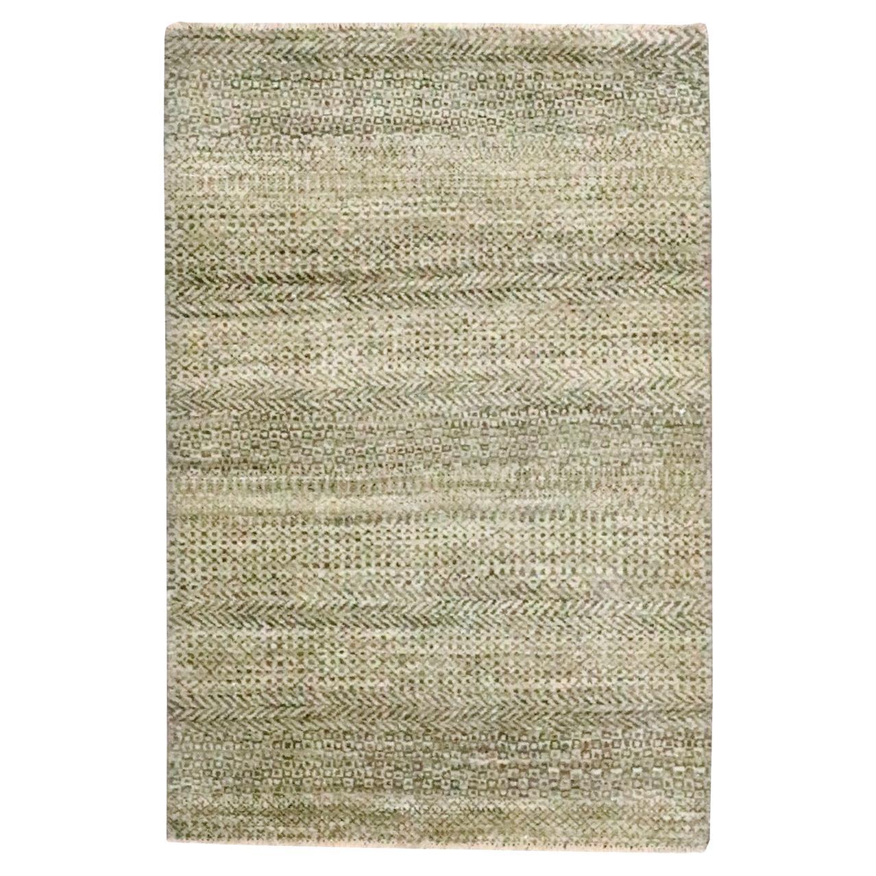 Tappeto in lana naturale 2
x3
Brown Modern Grass Design annodato a mano non colorato