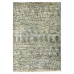 2'x3' Zeder Braun Hand geknüpft Modern Gras Design Wolle Matte Orientteppich