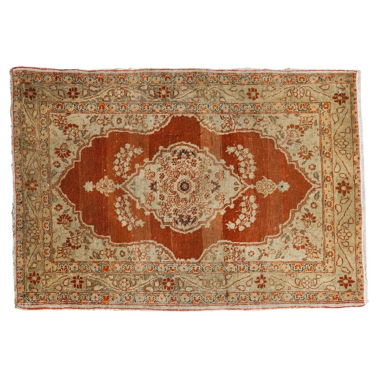 Fine Antique Haji Jalili Rug Mat For Sale at 1stDibs