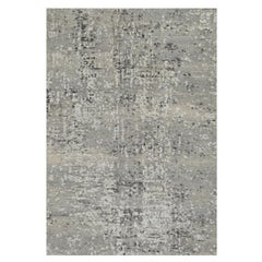 2
x3
 Gray Modern Design Hand Knotted Tone on Tone Natural Wool Mat Rug