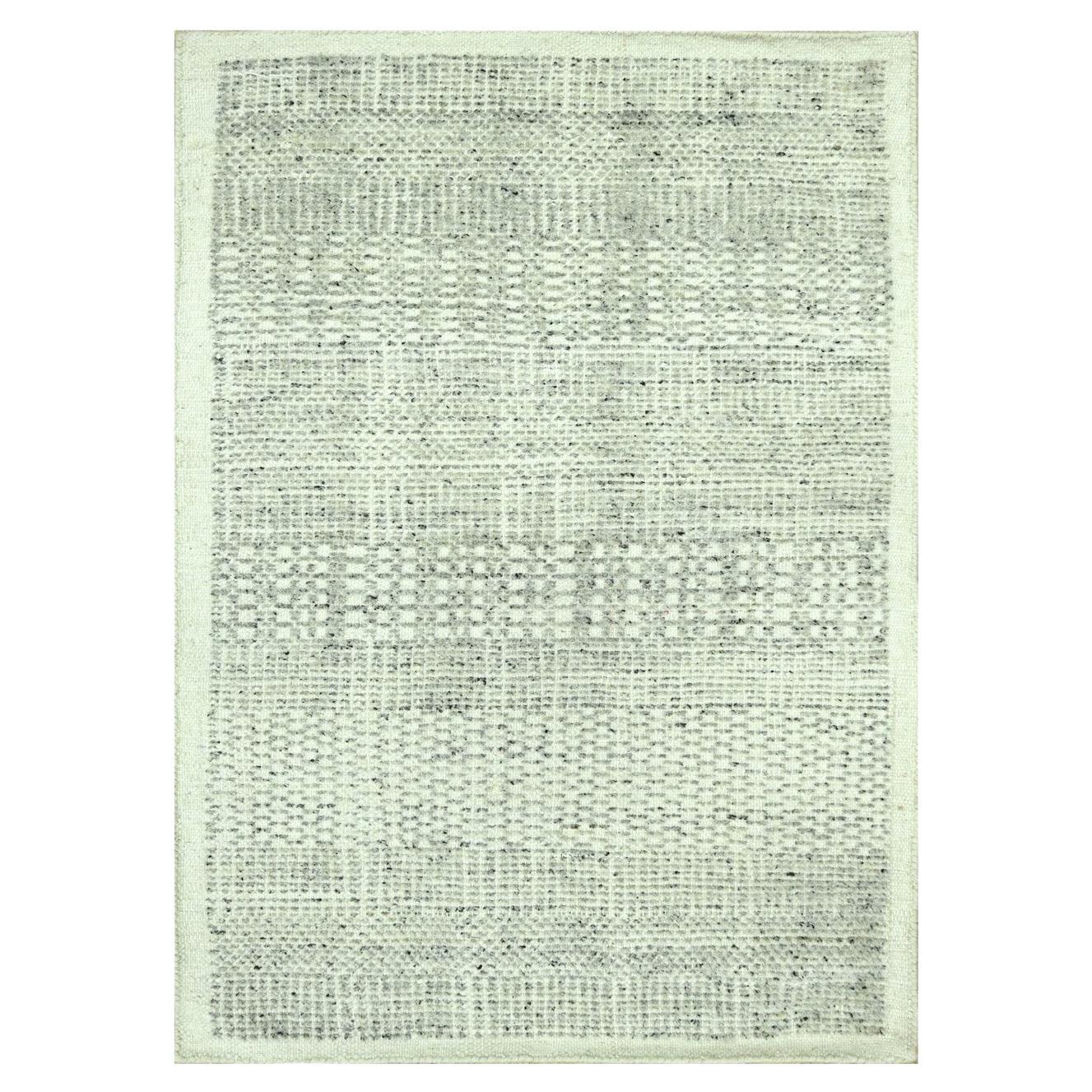 2
x3
 Grau oxidiert und Distressed Gras Design handgeknüpft Wolle Small Teppich im Angebot