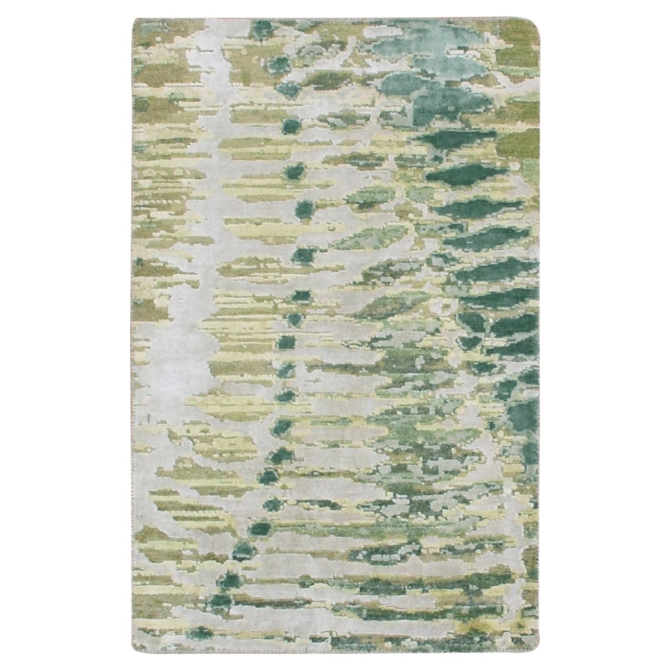 2
x3
 Greener Pastures Hand Knotted Silk Crocodile Safari Design Mat Rug