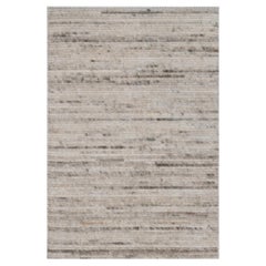 Alfombra pequeña de 2'x3', color marfil, tejida a mano, con textura y diseño moderno, para interior y exterior
