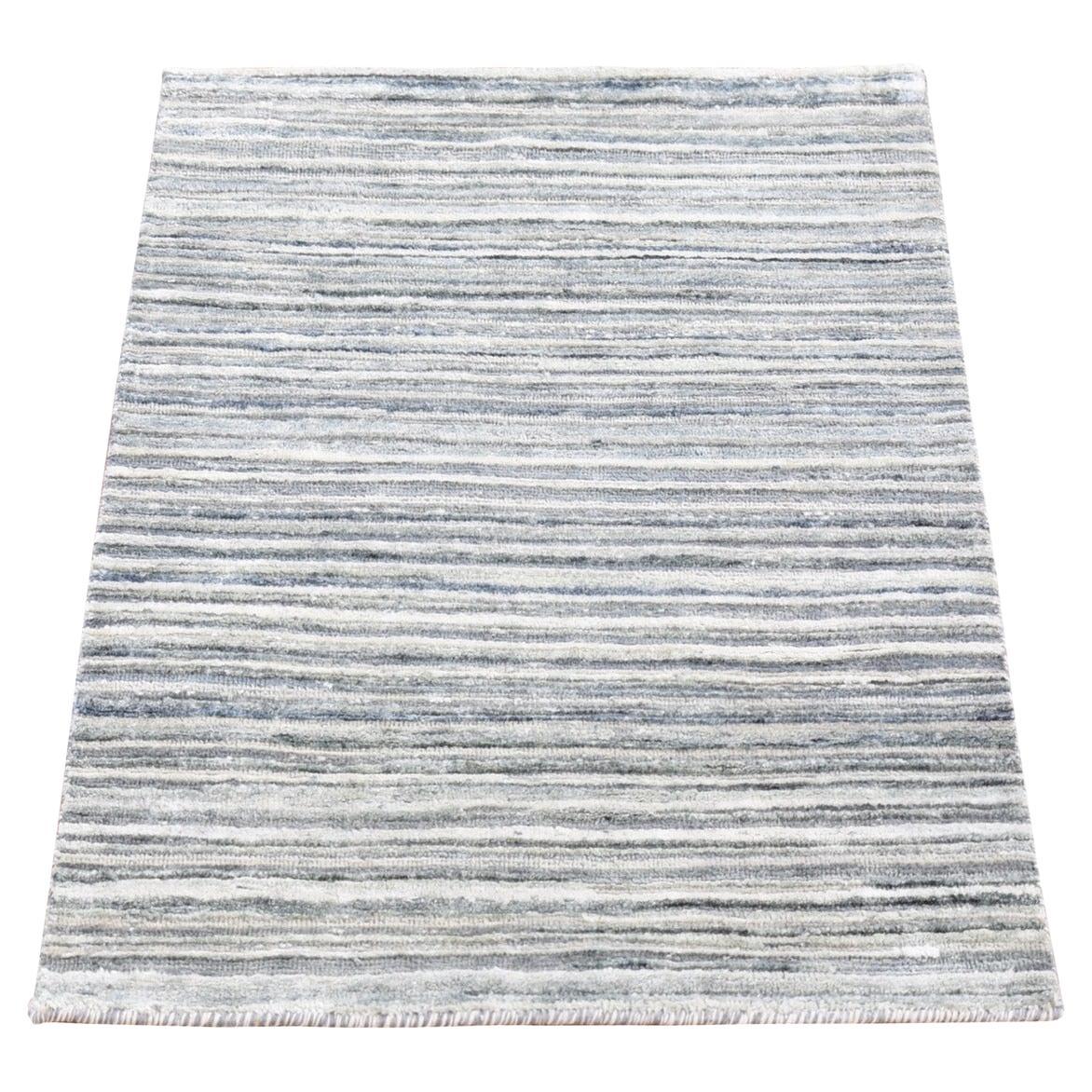 2
x3
 Marfil Moderna, Lana y Seda Pura, Anudada a Mano, Alfombra Estera Oriental en venta