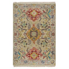 2
x3
Khaki The Sunset Rosettes Wool and Silk Hand Knotted Mat Oriental Rug