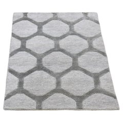 2
x3
 Gris clair Hi-Low Modern Laine et soie Mat Tapis d
Orient noué à la main