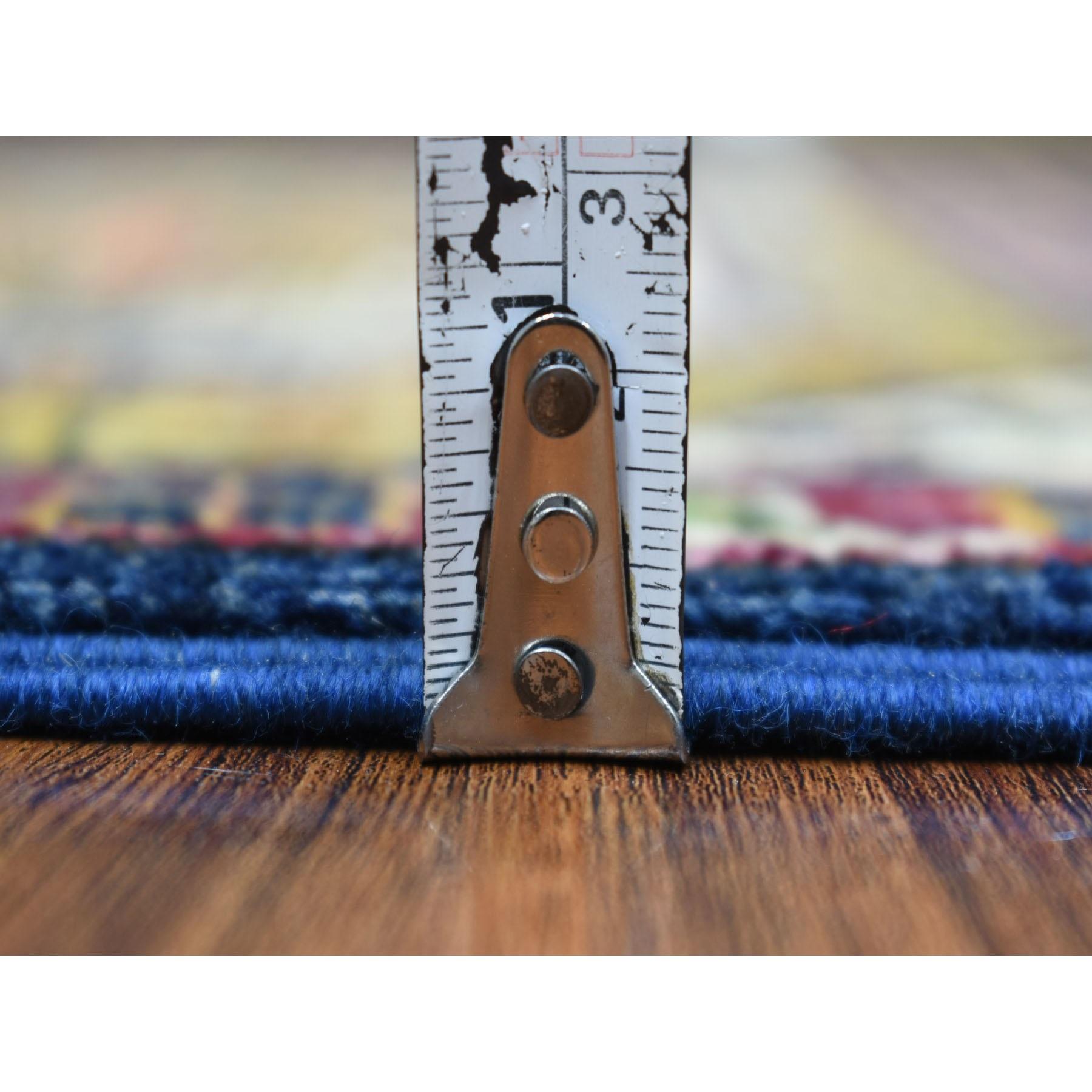 2'x3' Marineblauer Turkeman Ersari Naturfarben Handgeknüpfter Wollteppich Orientteppich im Zustand „Neu“ im Angebot in Carlstadt, NJ