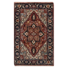 2
x3
 Rot Antik Heriz Re-Creation Medaillon Design Hand geknüpft Wolle Teppich