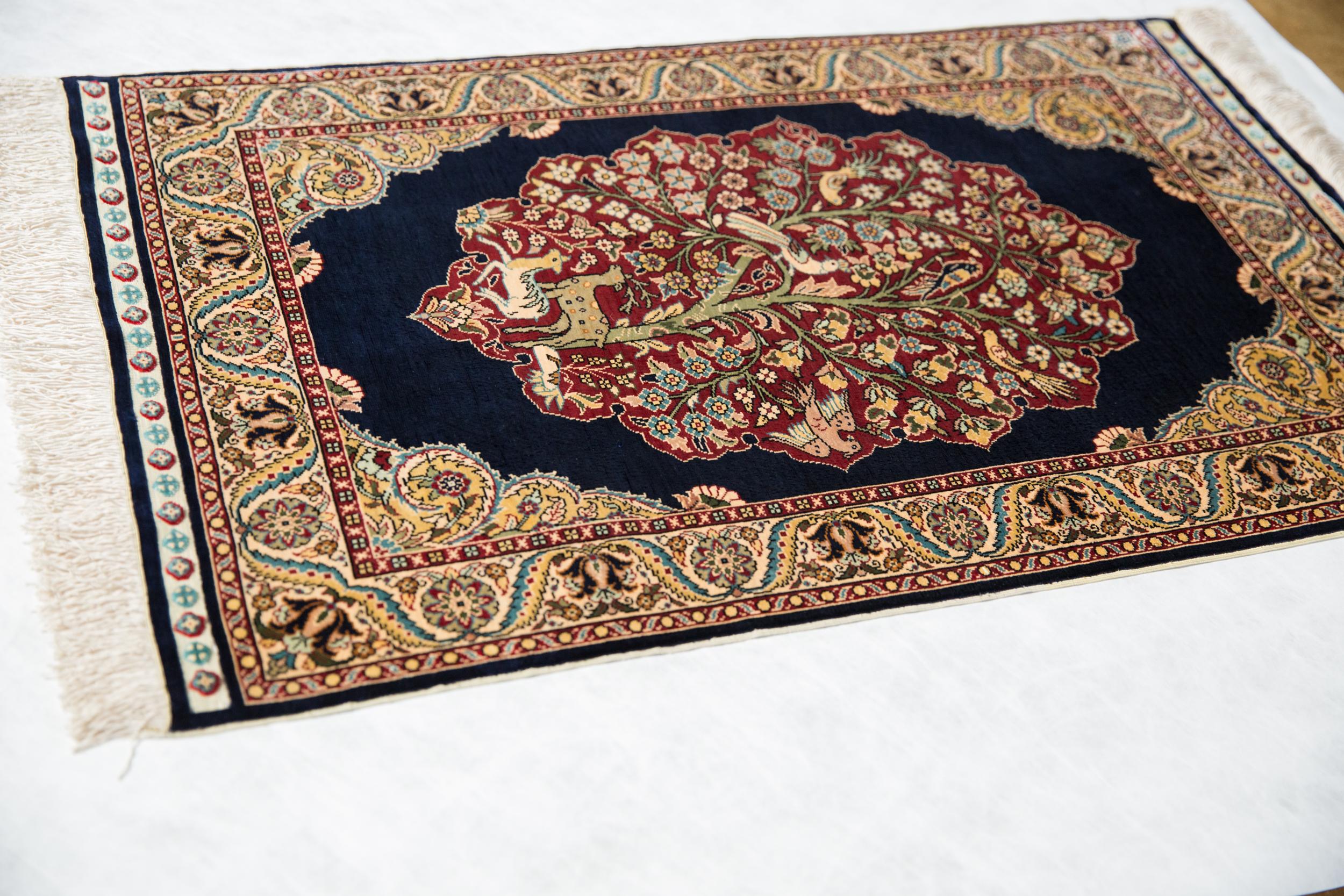 Vintage Fine Hereke Teppichmatte (Sonstiges) im Angebot