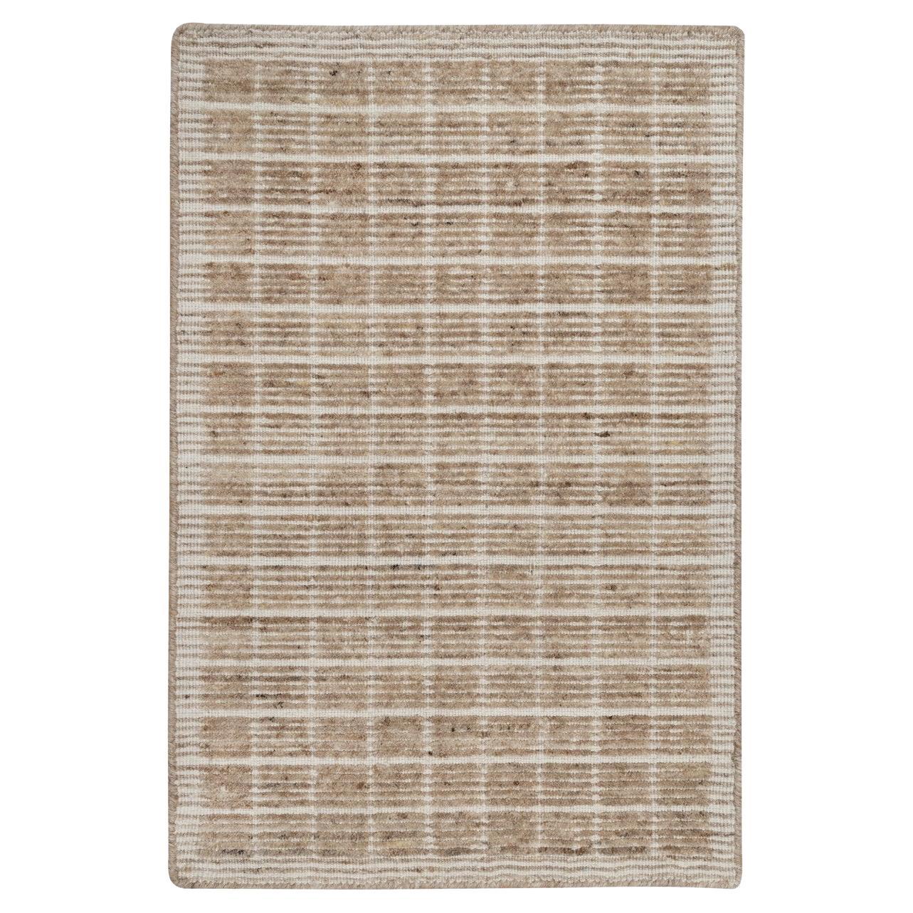 2
x3
1" Brown Modern Plain Decor Box Design Soft Wool Loomed Knotted Mat Rugs