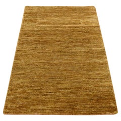 2
x3
1" Copper Brown Plain Solid Design Pure Sari Silk Sample Hand Knotted Rug