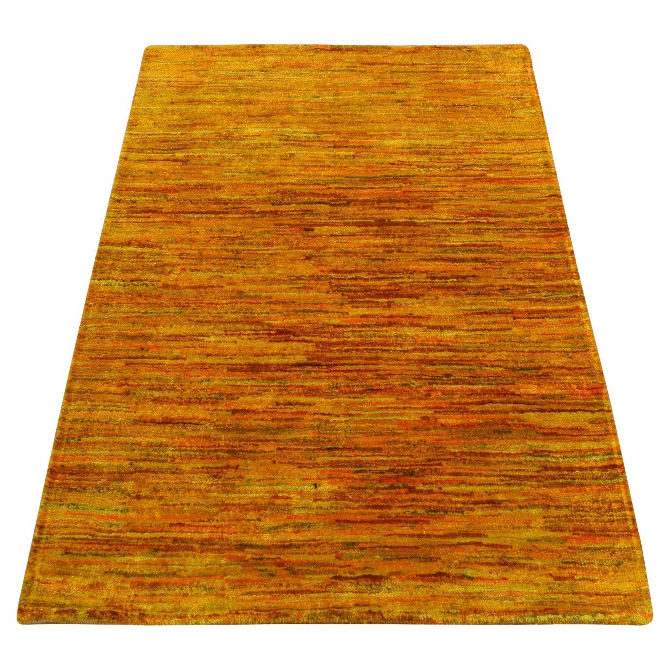 2
x3
1" Gold Farbe einfarbig solide Design Muster reine Sari Seide handgeknüpft Teppich