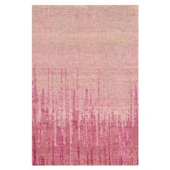 2
x3
2" Pink Vertical Ombre Design Natural Wool Hand Knotted Oriental Mat Rug