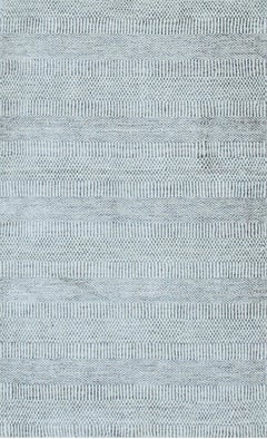 2x4 Trendy Dahlia Beige Solid Geometric Modern Handmade Small Wool Carpet Rug