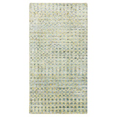 2
x4
 Yellow Sample Modern Mid Century Inspired Hand Knotted Wool Silk Rug