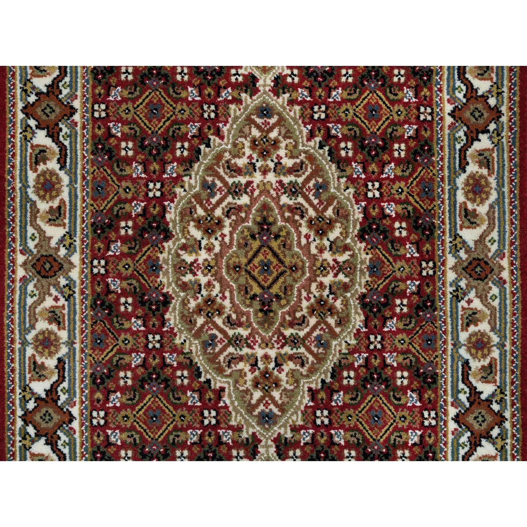 Tappeto Mahagony Red Tabriz Design 100% Lana 175 KPSI annodato a mano 2'x4'2
