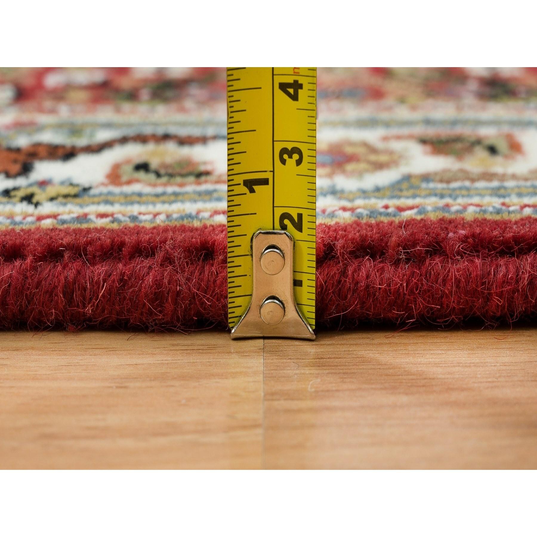 Tappeto Mahagony Red Tabriz Design 100% Lana 175 KPSI annodato a mano 2'x4'2