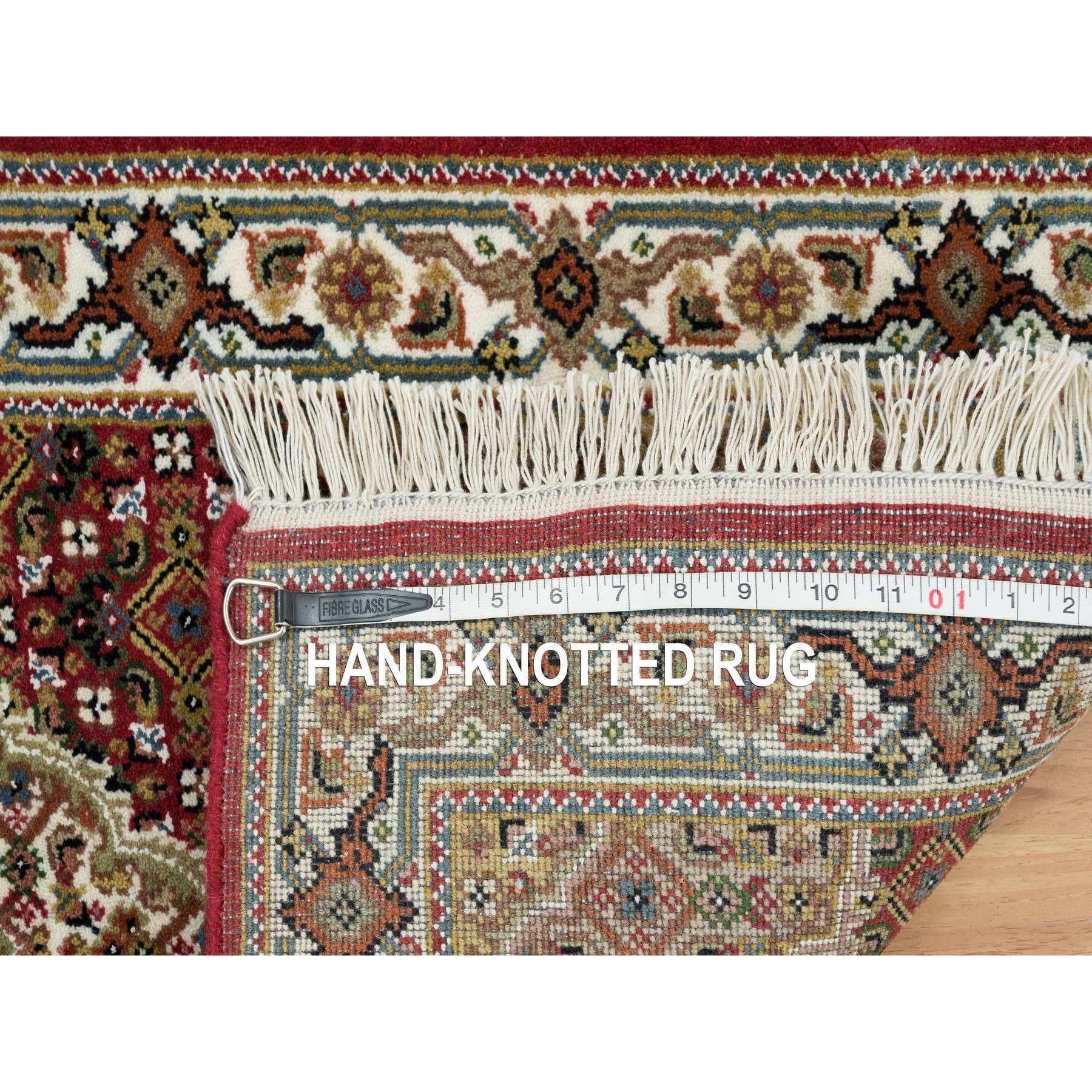 Tappeto Mahagony Red Tabriz Design 100% Lana 175 KPSI annodato a mano 2'x4'2