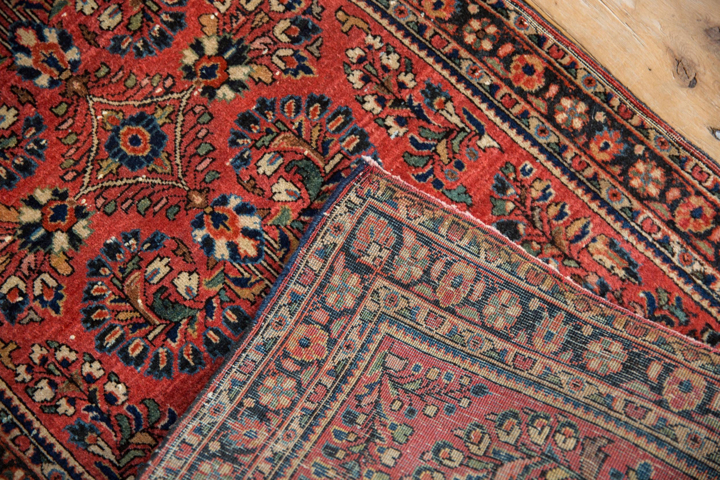 Deutscher Sarouk-Teppich-Läufer, Vintage (Wolle) im Angebot