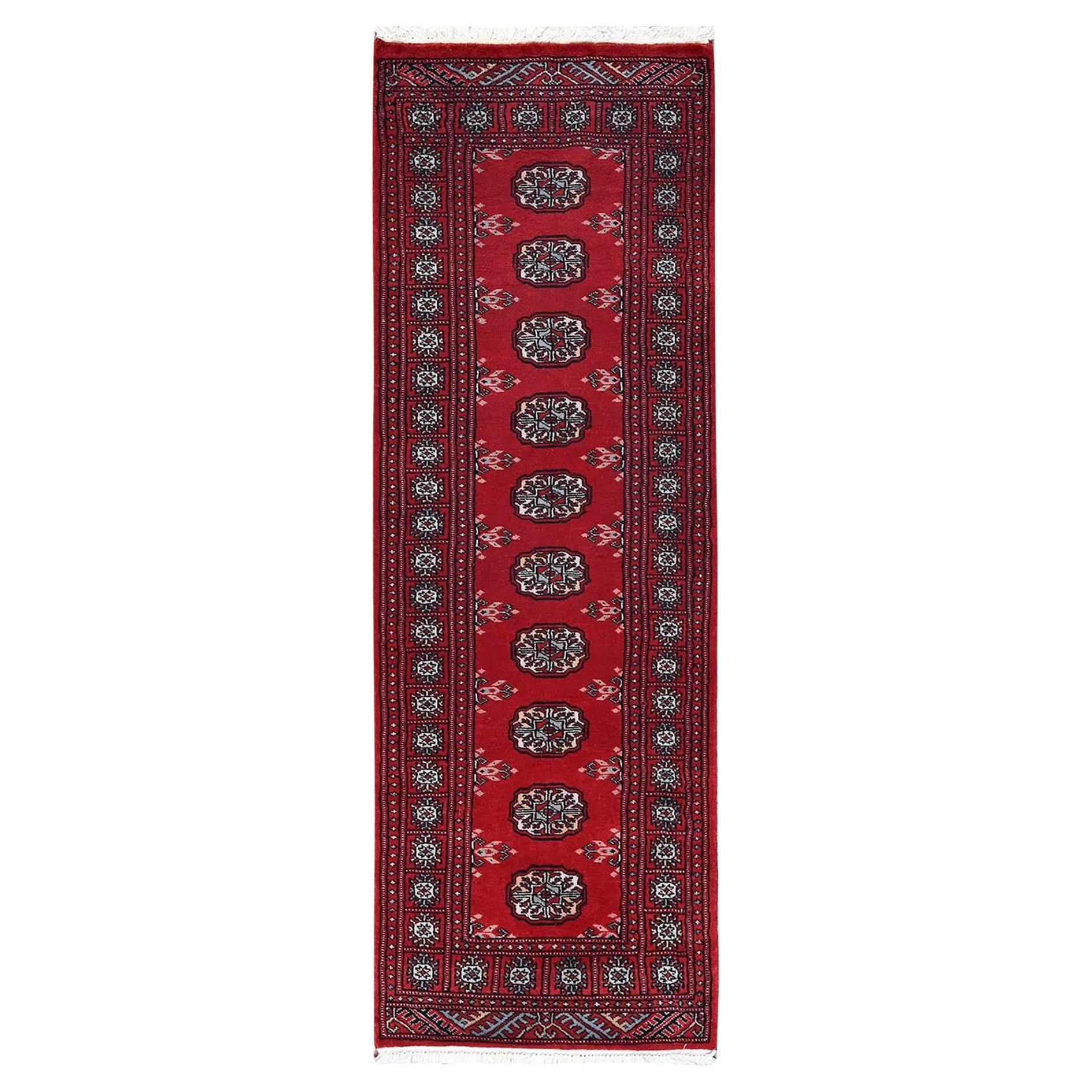 2
x6
Rouge Chili Princesse Bokara Médaillons tribaux Tapis de course noué à la main