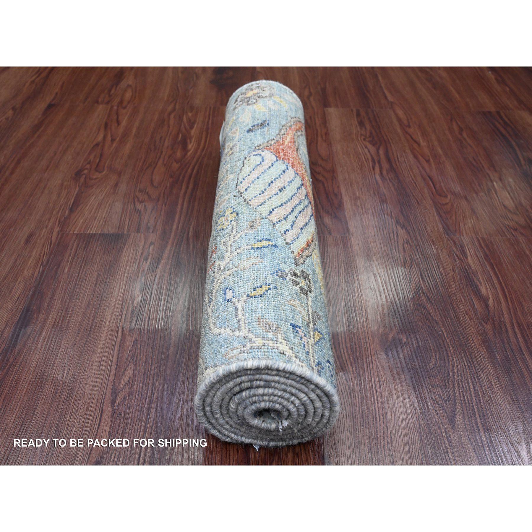 Hand-Knotted 2'x6'1