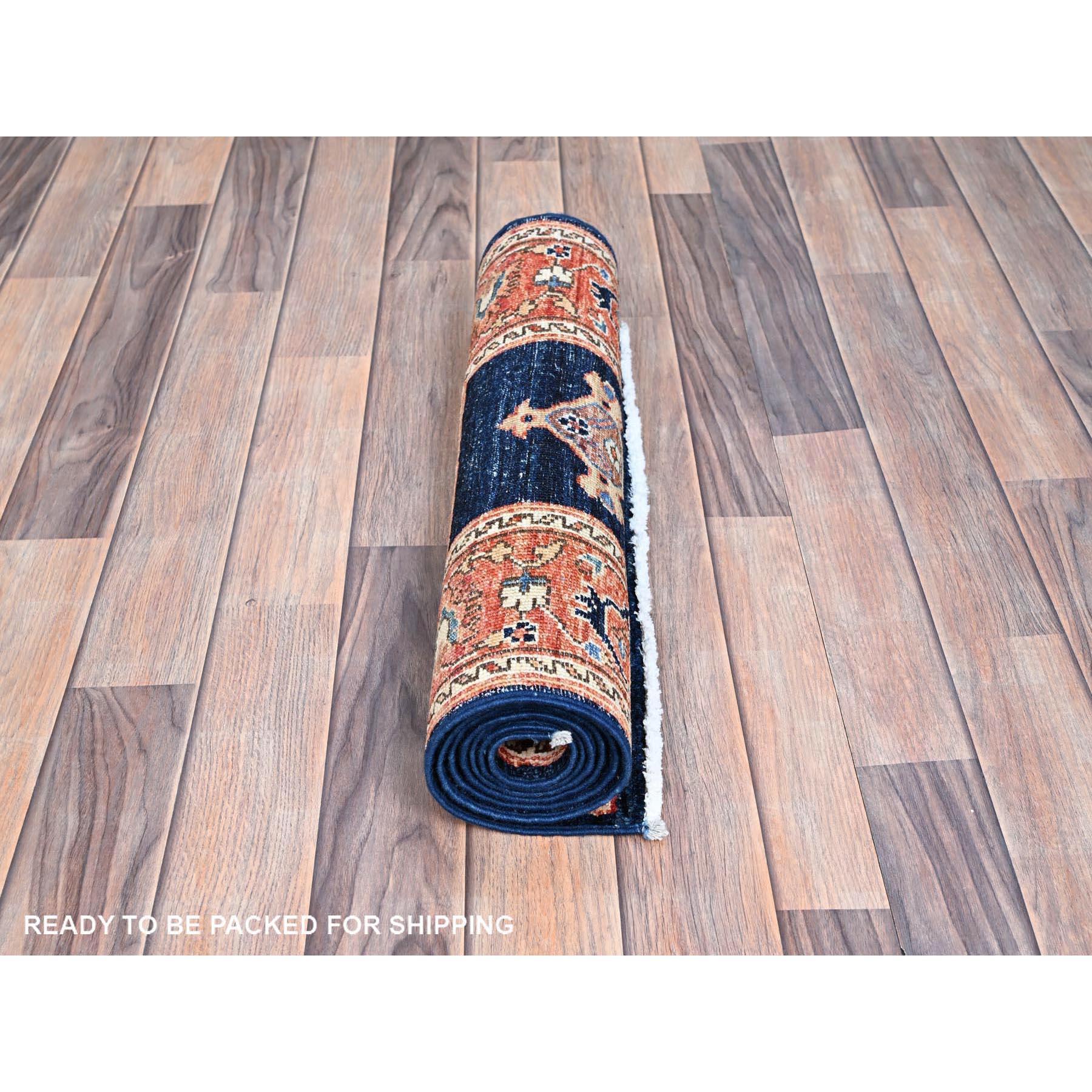 Hand-Knotted 2'x6'1