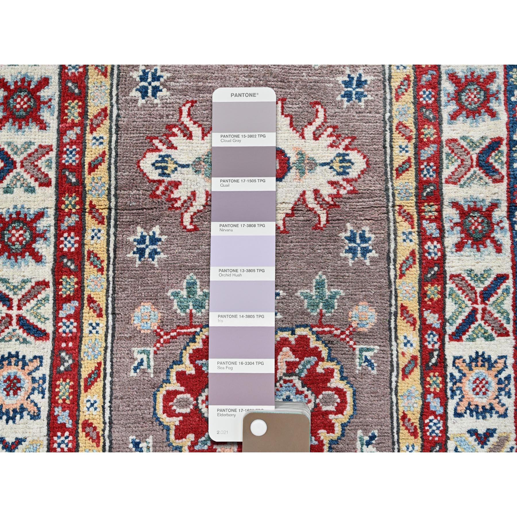 Afghano Tappeto Runner in lana morbida annodata a mano 2'x6'5