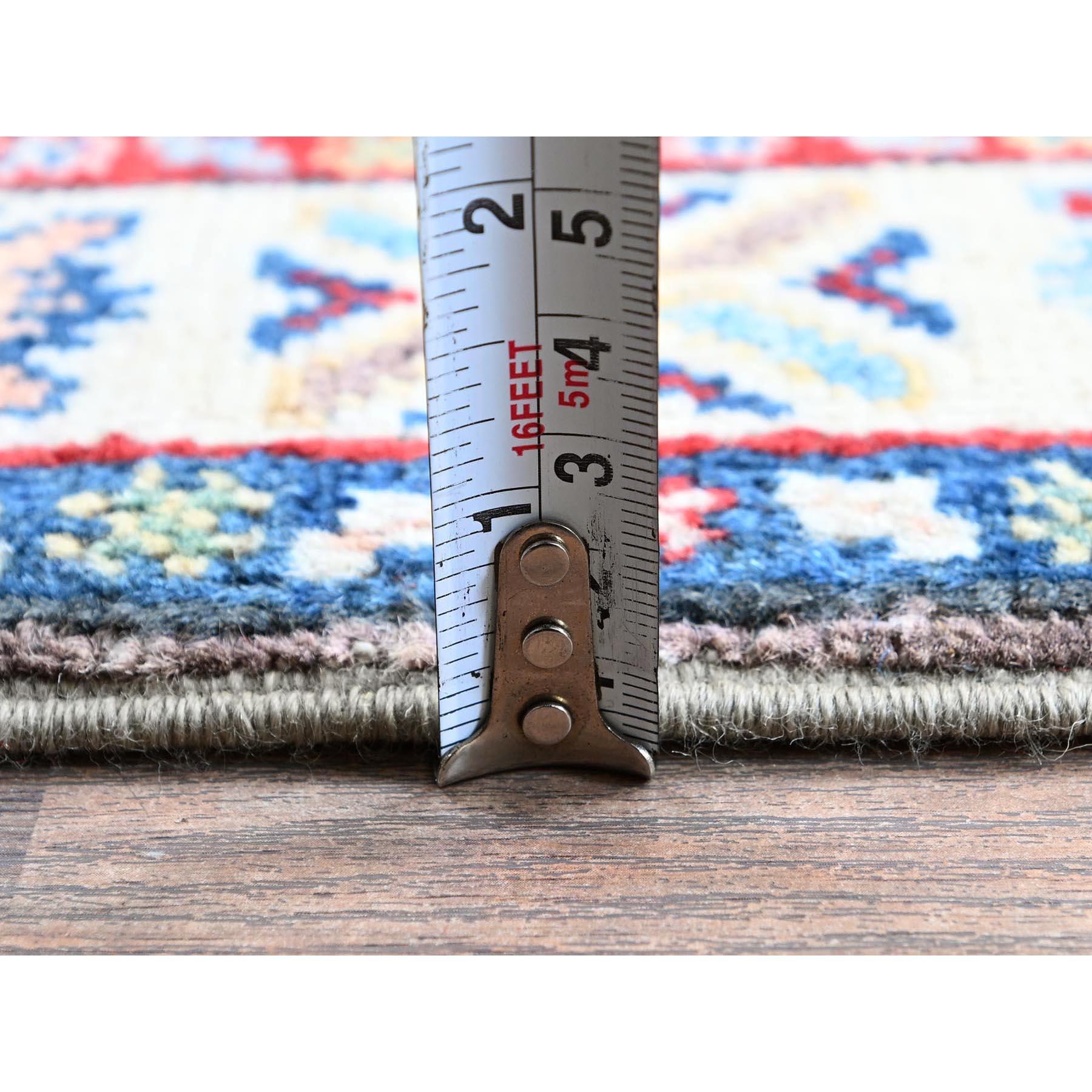 Tappeto Runner in lana morbida annodata a mano 2'x6'5