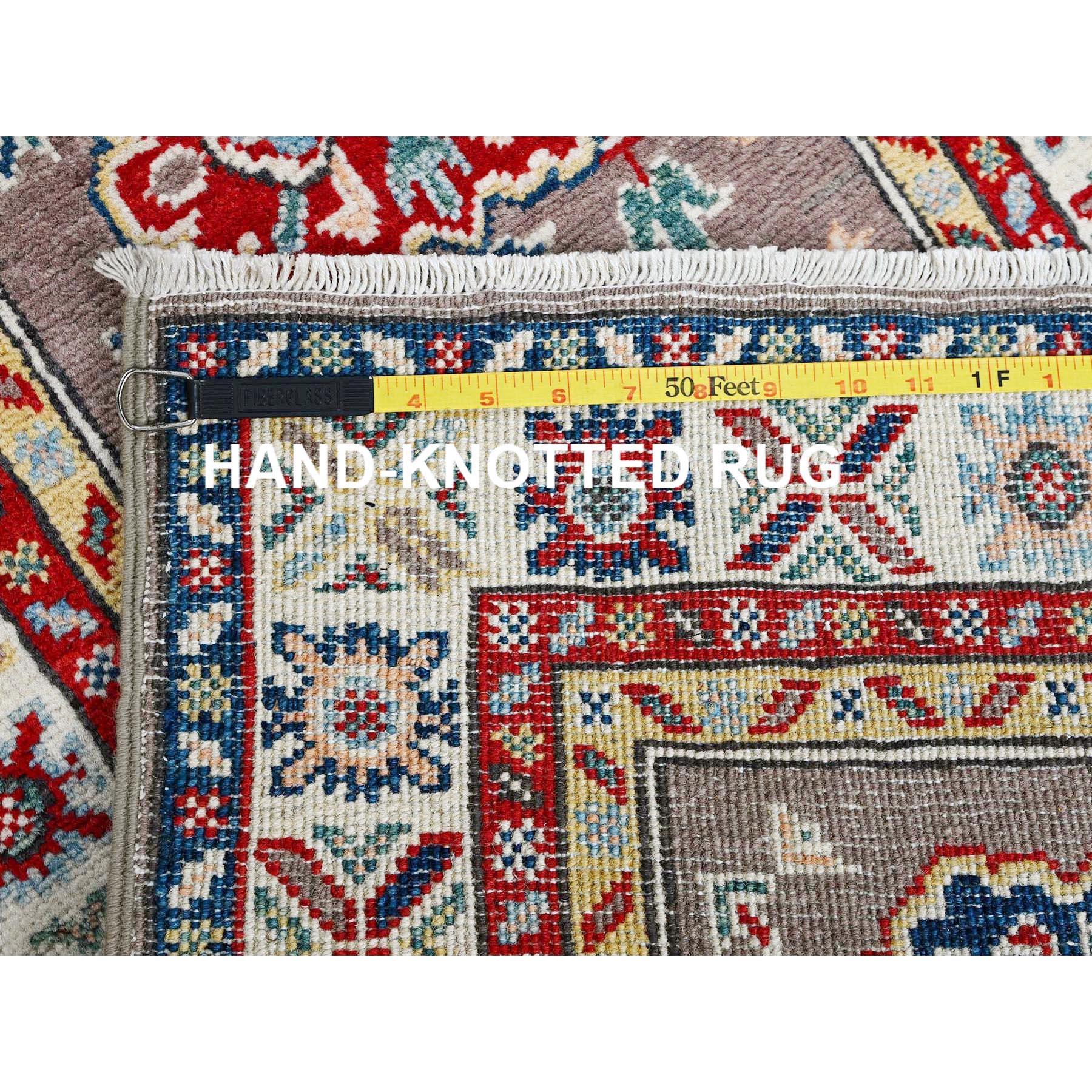 XXI secolo e contemporaneo Tappeto Runner in lana morbida annodata a mano 2'x6'5