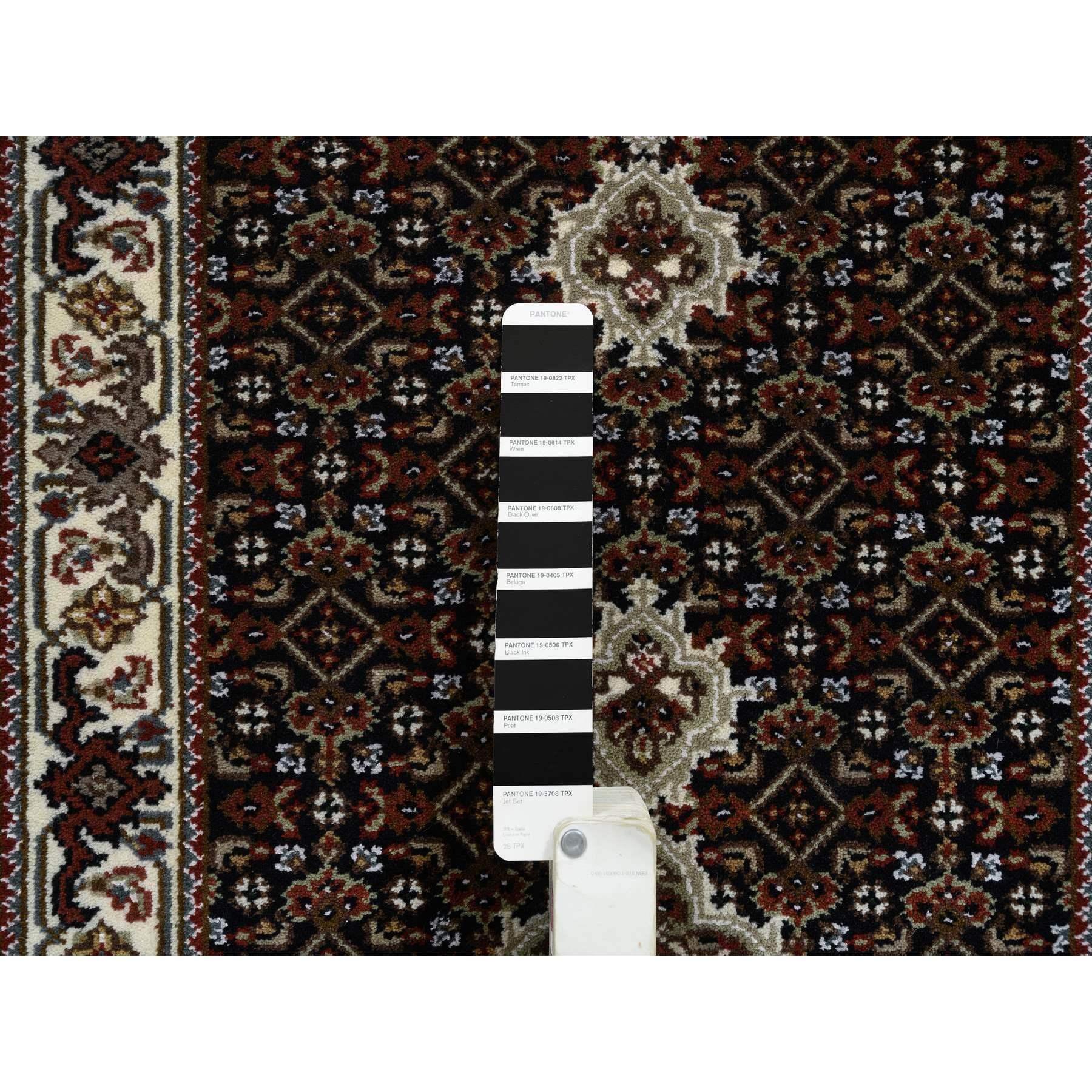 Indiano Tappeto Runner Tabriz Mahi 175 KPSI in pura lana annodata a mano 2'x7'10