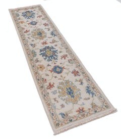 Alfombra Moderna de 2 x 8 pies para Cocina, Alfombra de Lana para Pasillo, Alfombra de Pasillo Oushak