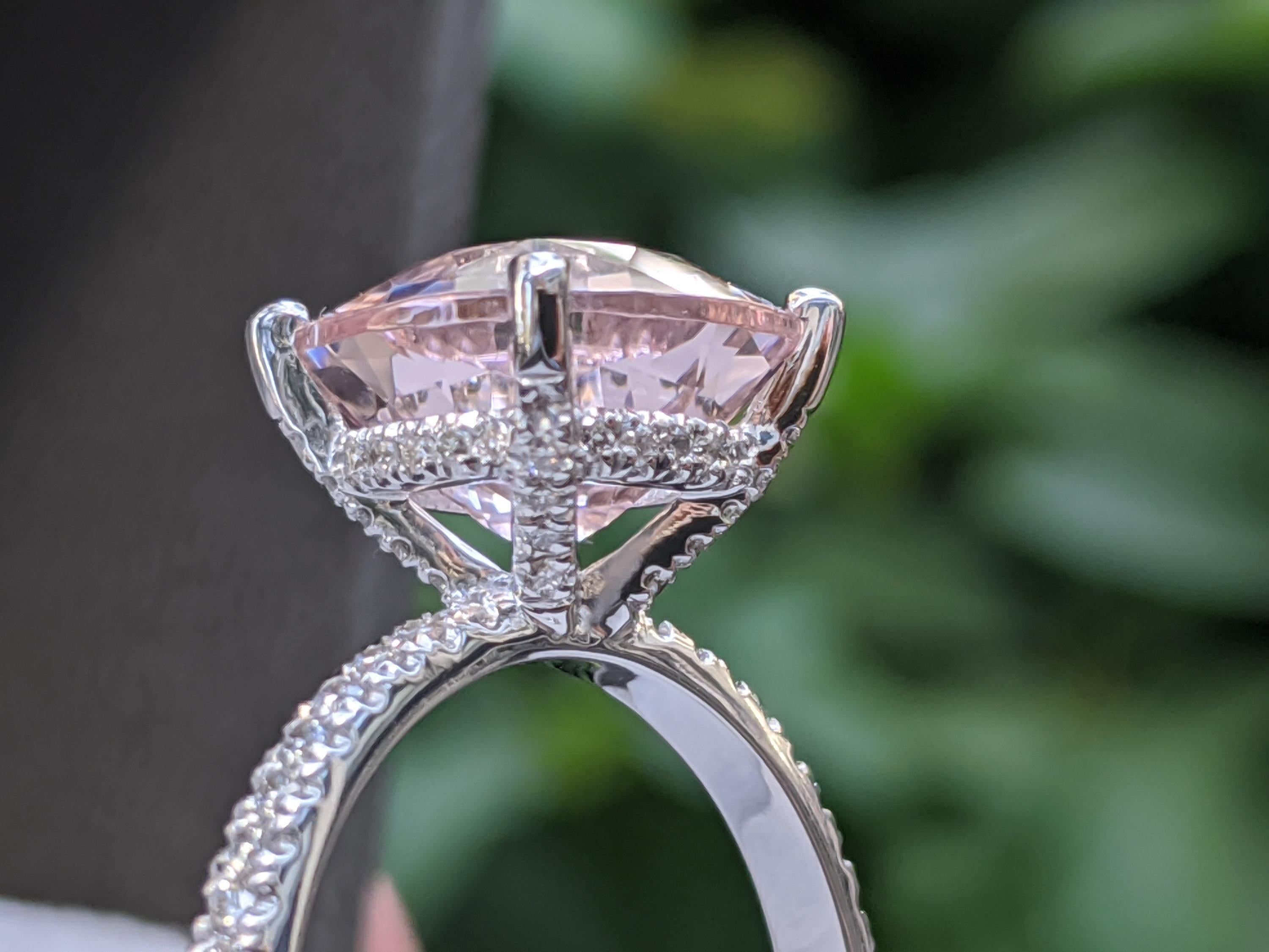 morganite engagement ring white gold