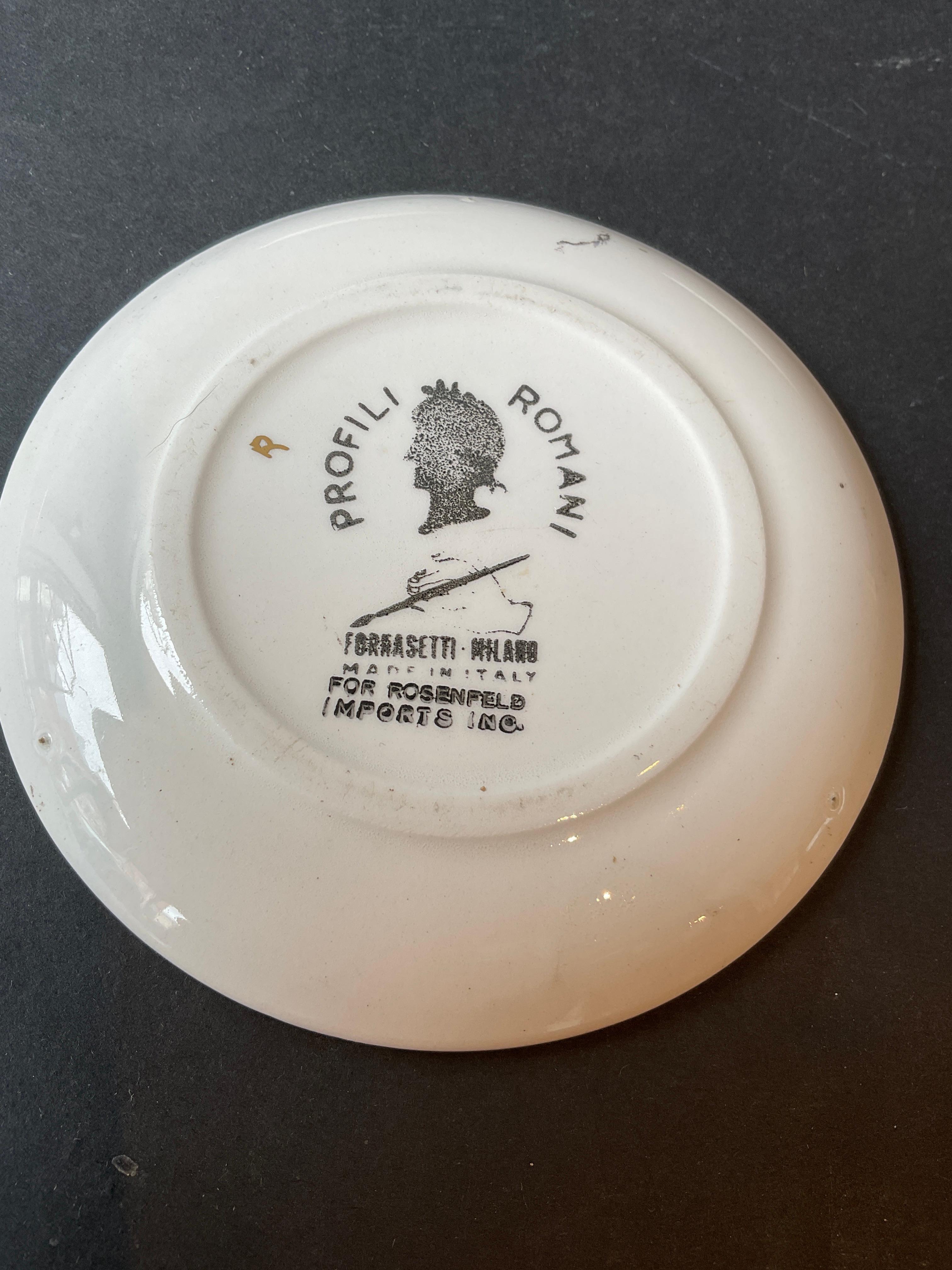 3 1960er Fornasetti Kleingeschirr im Angebot 1