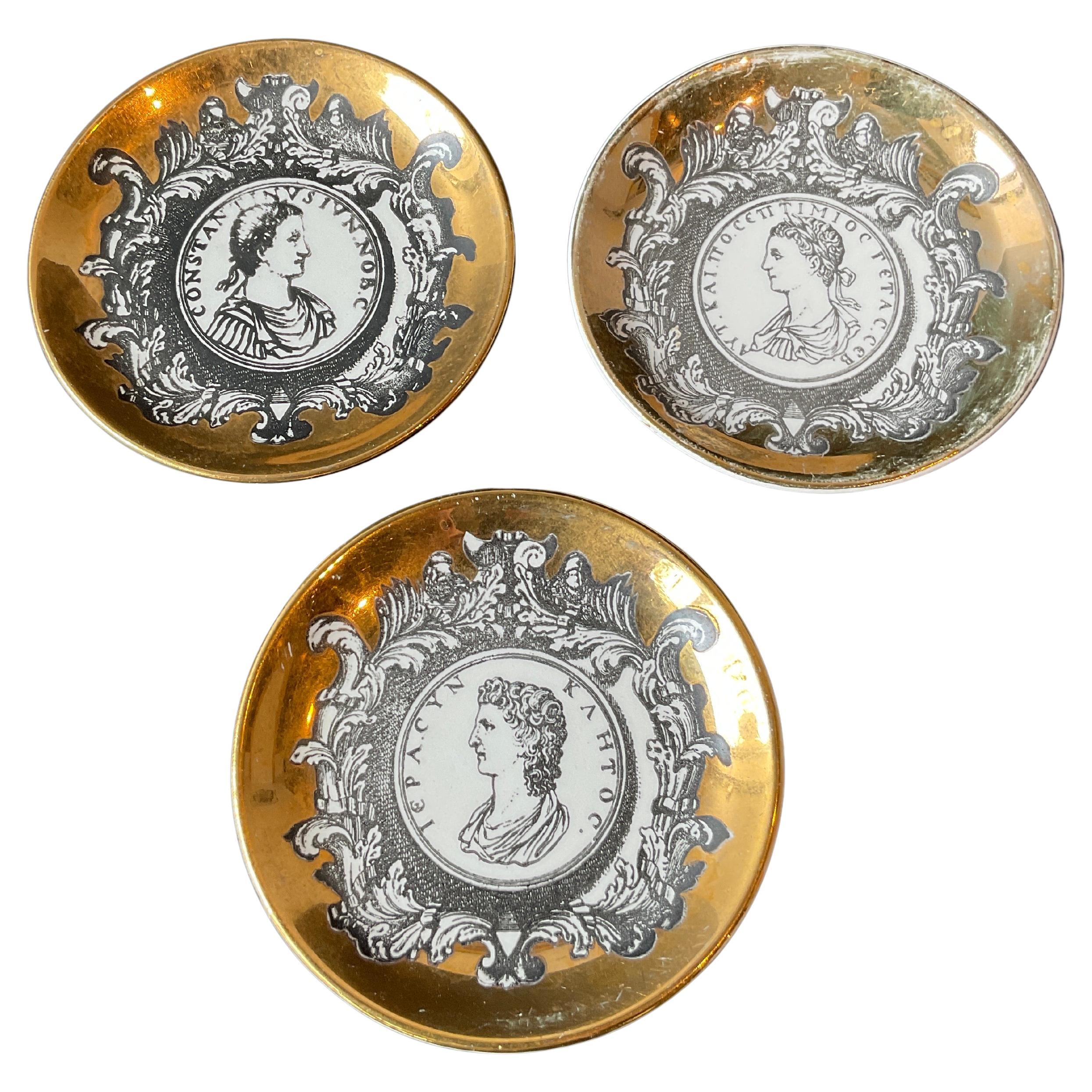 3 1960er Fornasetti Kleingeschirr