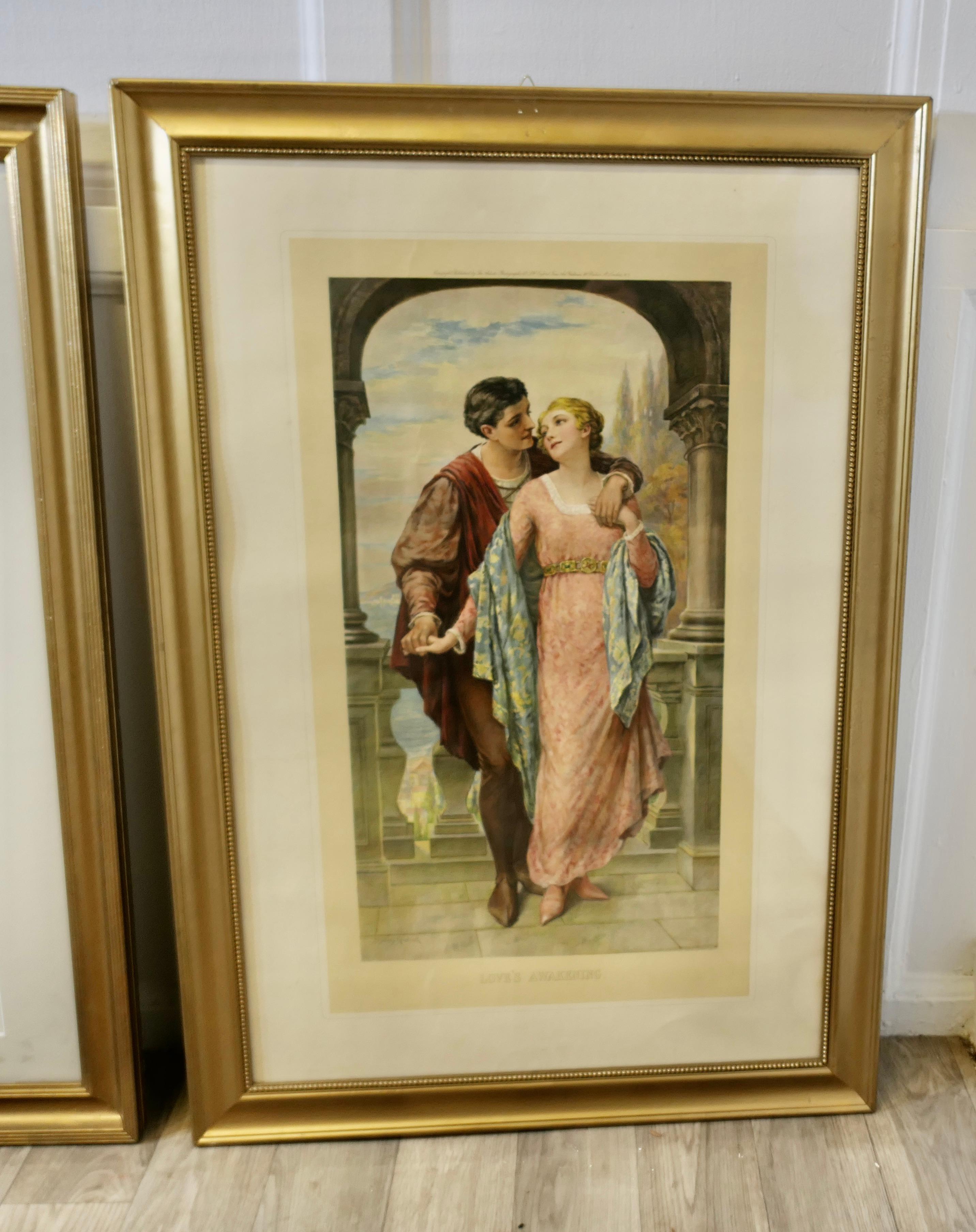 3, 19. Jahrhundert Gerahmt Vor-Raphaelitisch  Romantische Drucke im Angebot 7