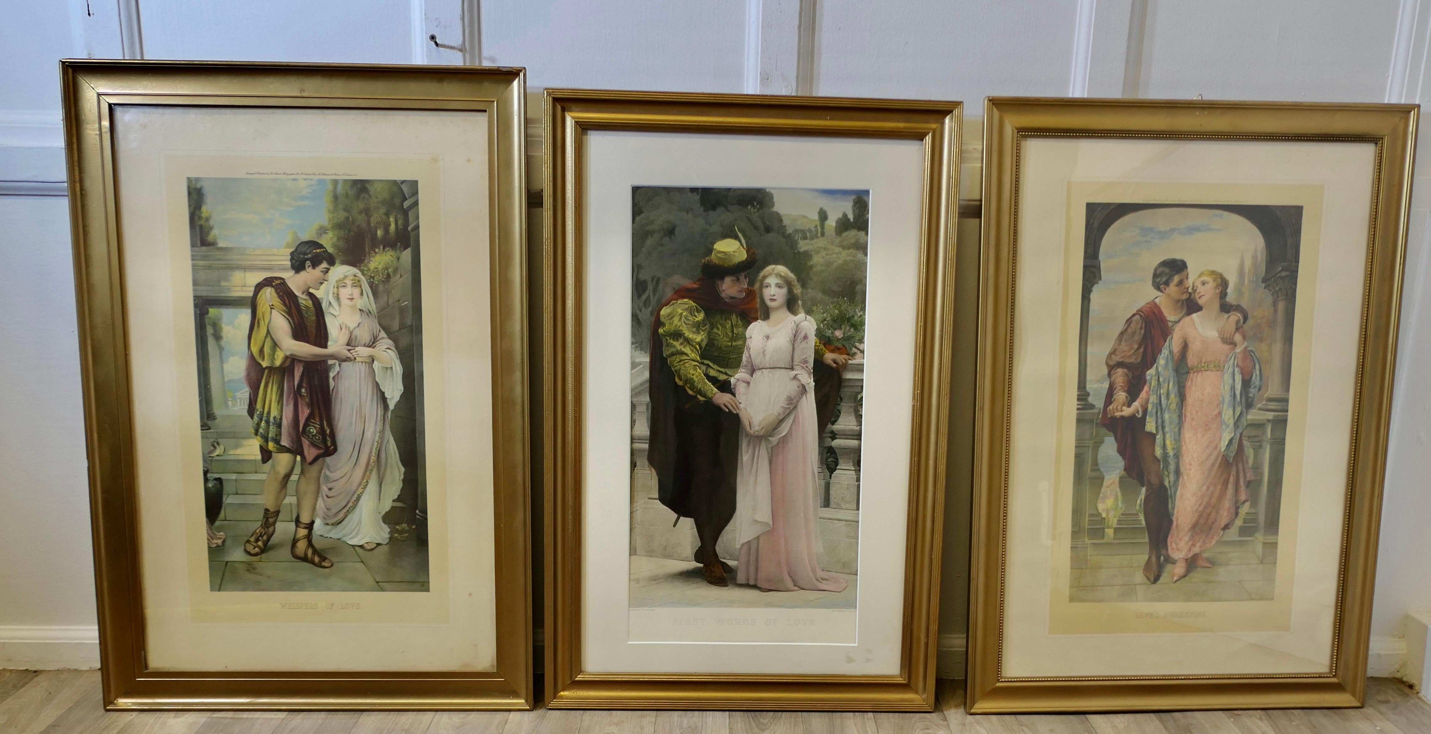 3, 19. Jahrhundert Gerahmt Vor-Raphaelitisch  Romantische Drucke im Angebot 2