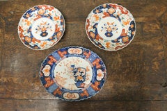 3 19th Century Imari Ironstone Plates  3 Lovely pieces in good antique condition