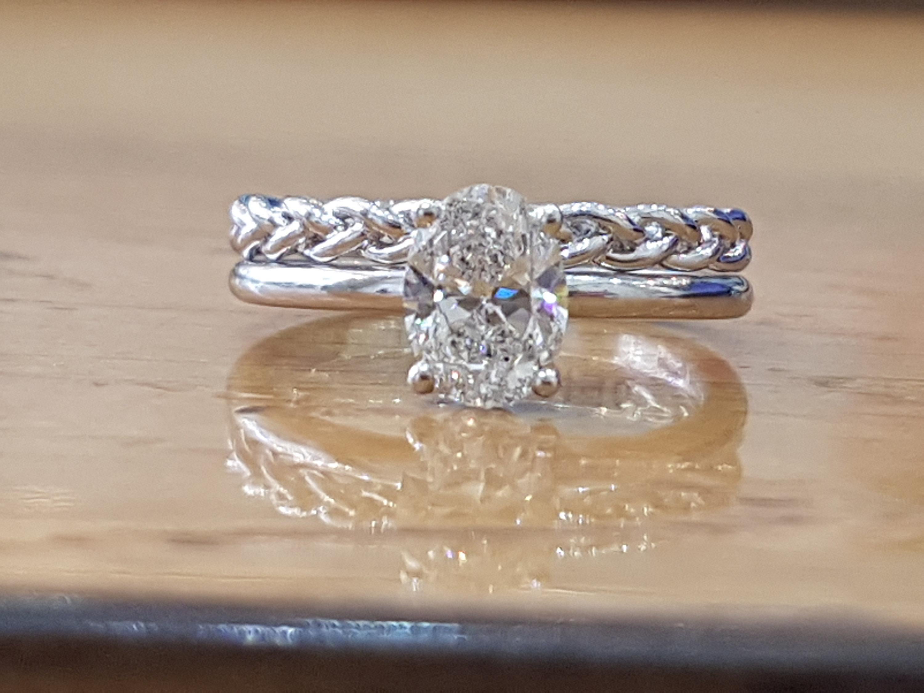 3 4 carat oval diamond ring